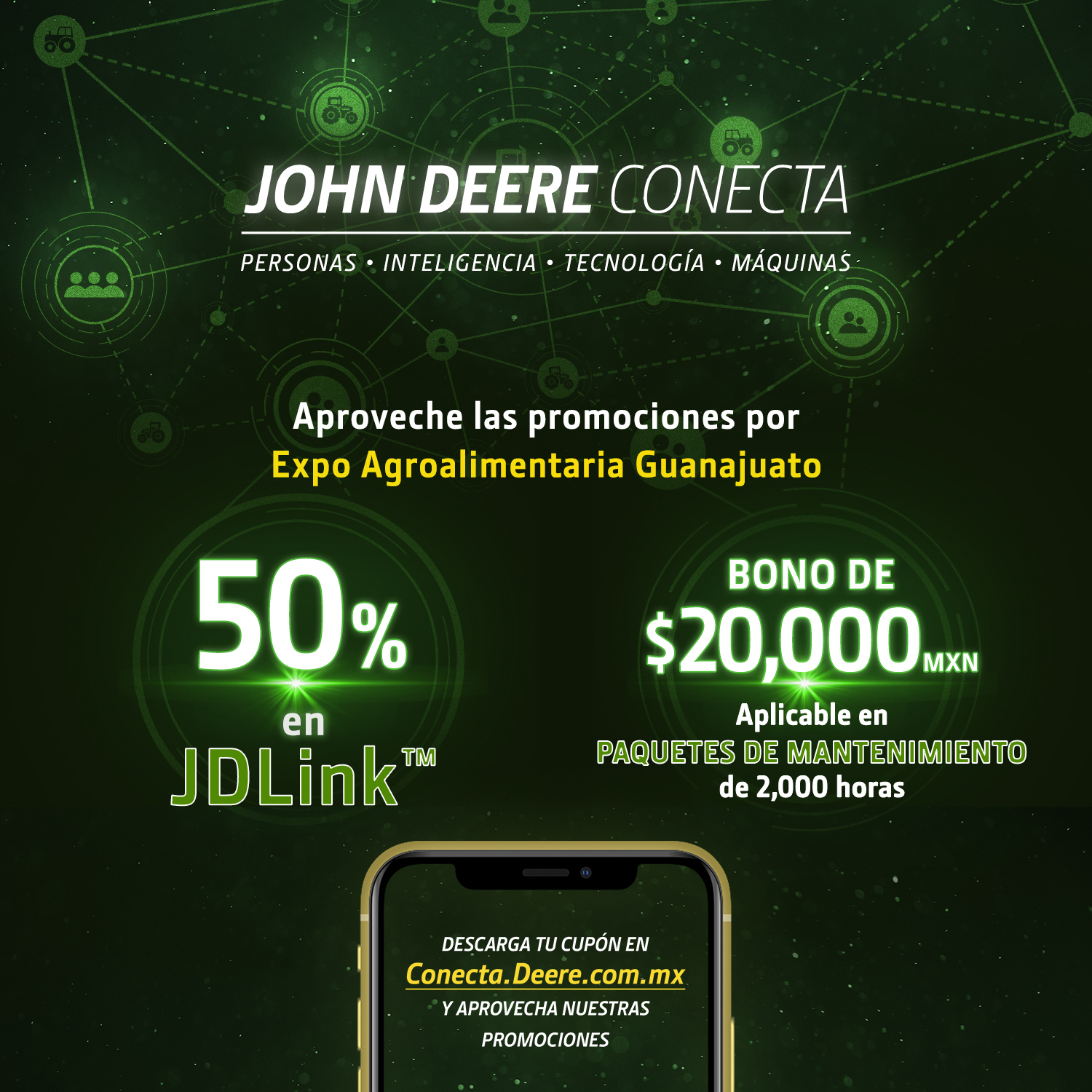 Aprovecha las promociones en Paquetes de Mantenimiento y JD Link