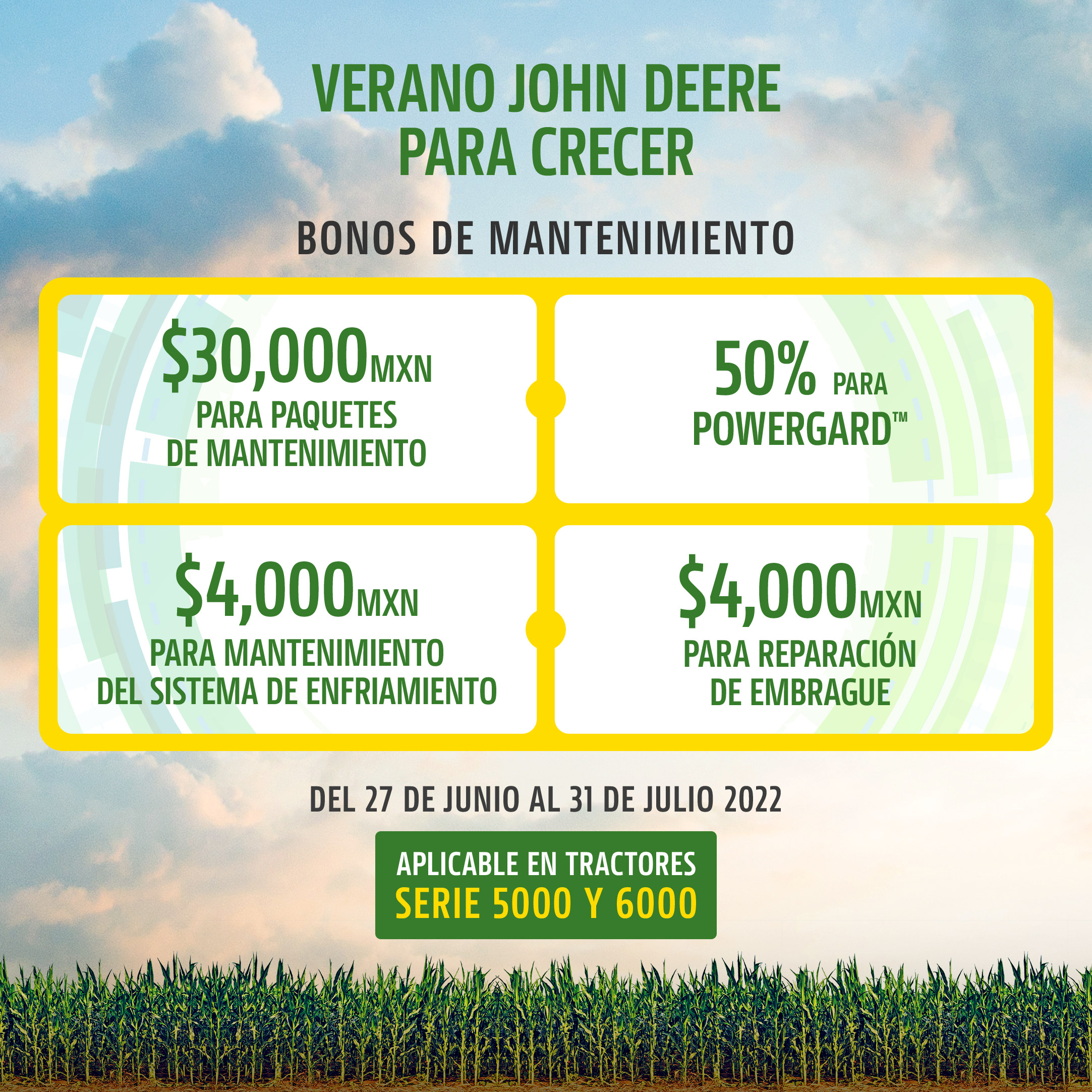 Promociones Verano John Deere para Crecer